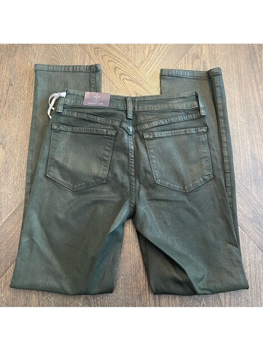 NYDJ Gray Skinny Jeans Size 4 - Picture 2 of 5